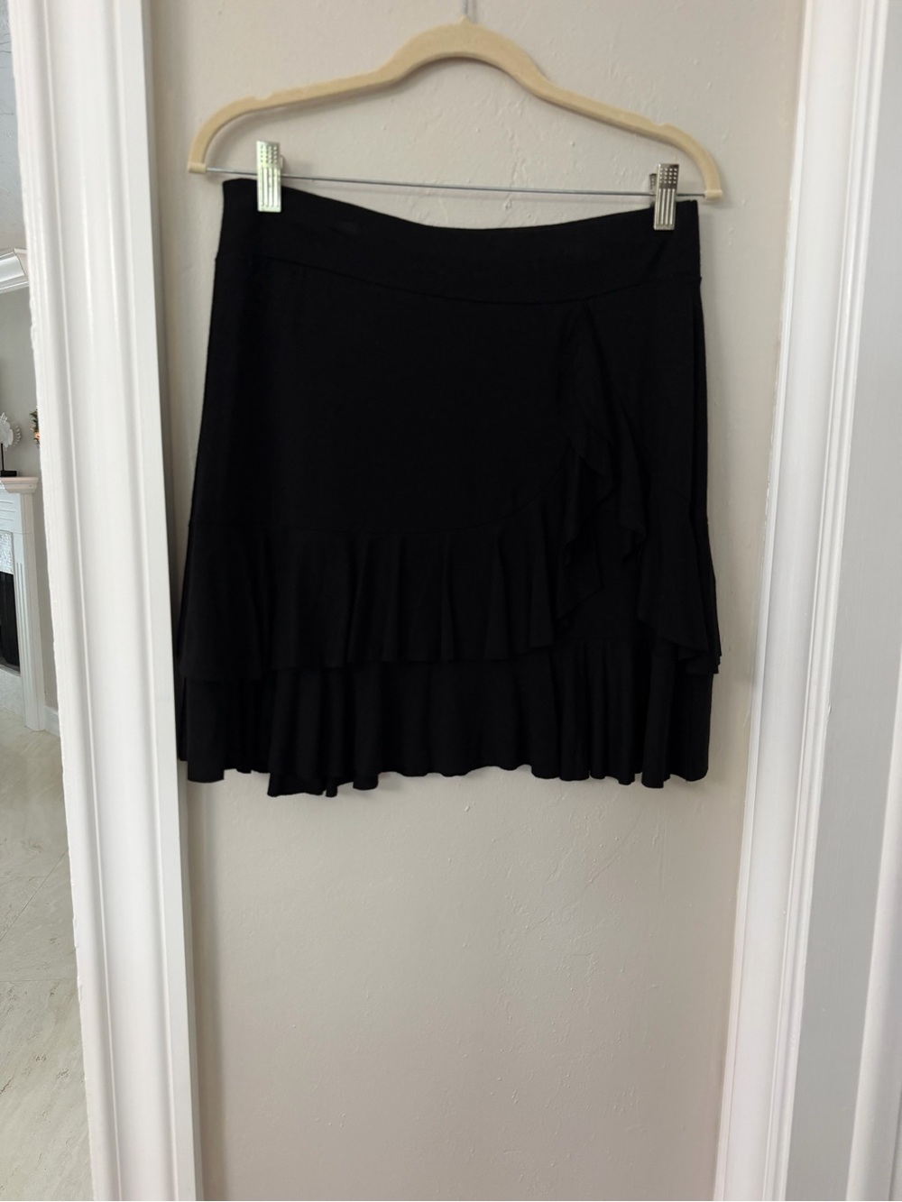 Black Ruffle Tiered Skirt - Women